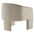 thumbnail image 6 of Armchair Chair, White, Velvet, Living Room Lounge Cafe Lobby Hospitality Restaurant, Modern Contemporary, HB37603, 6 of 9