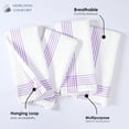 thumbnail image 5 of HEIRLOOM COMFORT Lavender and White Kitchen Towels 12 Pack, 16x26 Inch, 100% Cotton Waffle Weave, Super Absorbent, Quick Dry, Soft & Durable Dish Towels for Drying, Cooking, Cleaning Tasks, 5 of 7