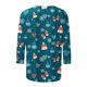 thumbnail image 5 of Camisas Navideñas Para Mujer Moda Blusa de Manga Tres Cuartos Cuello Redondo Casual Chriatmas Impreso Tops Odeerbi ODB200425, 5 of 5