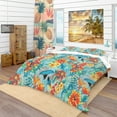 thumbnail image 1 of Designart 'Tropical Pattern' Tropical Bedding Set - Duvet Cover & Shams, 1 of 4