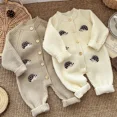 thumbnail image 3 of Ropa de primavera para bebés de 0 a 3 años, peleles con bordado de animales para niñas pequeñas, monos tejidos de un solo pecho para niños pequeños, 3 of 6