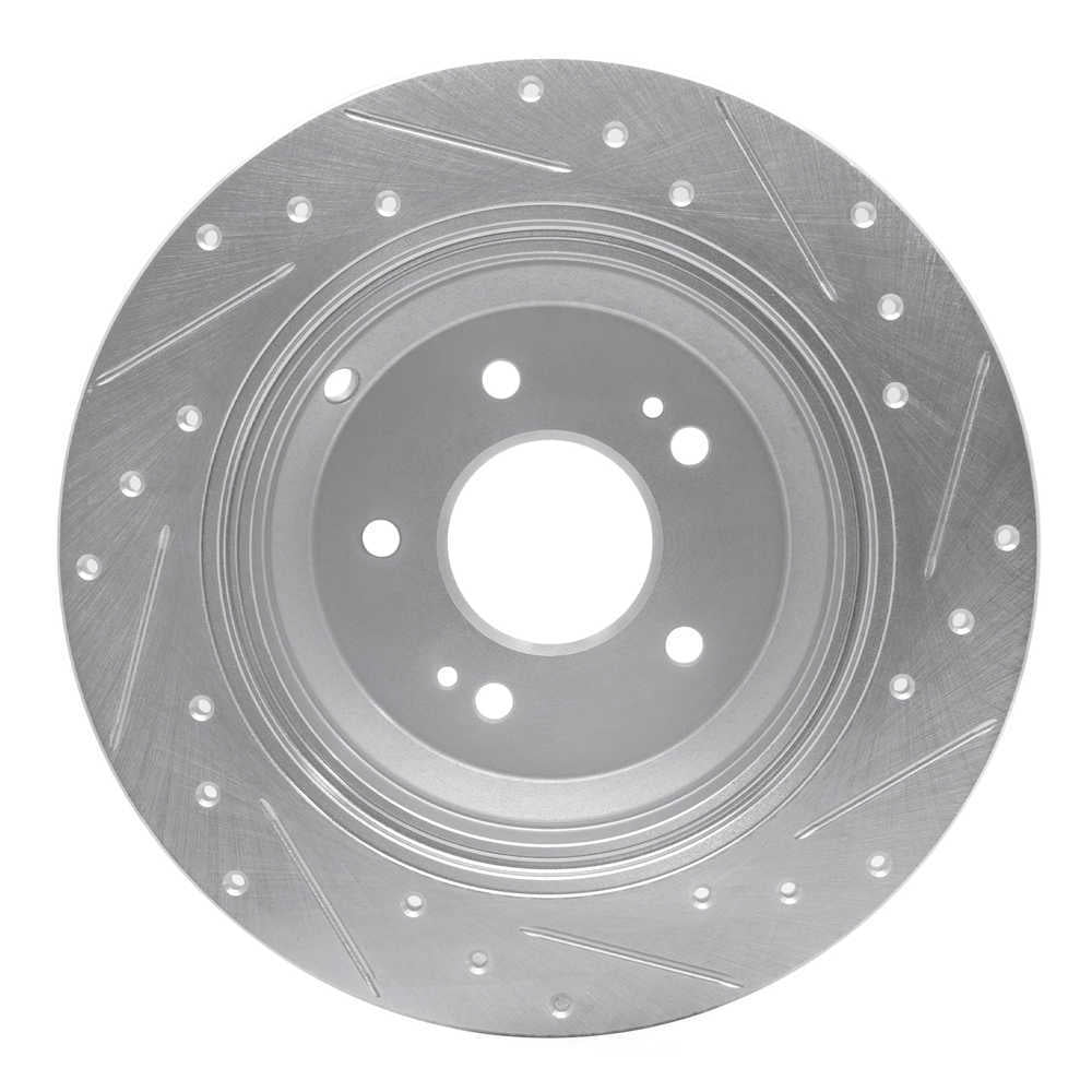 Dynamic Friction Company 631-21041L DFC Brake Rotor - Drilled And Slotted - Silver