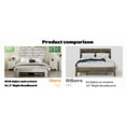 thumbnail image 3 of LiviNest Queen Bed Frame with Storage - Rustic Farmhouse Platform Bed with USB Charging & Touch Light for Small Apartments & Rental Homes - No Box Spring Needed & Easy Assembly for Young Adults, 3 of 6