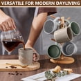 thumbnail image 2 of Vesteel Coffee Mugs Set of 6, 12oz Ceramic Coffee Cups Set with Makeup Clay for Coffee Tea Milk, Mug Gifts for Thanksgiving Day Anniversary, Multi-color, 2 of 7