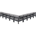 thumbnail image 3 of Meridian Furniture Nizuc Grey Outdoor Patio Modular Sectional, 3 of 8