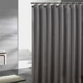 thumbnail image 5 of Dark Grey Soft Waterproof Shower Curtain Bath Curtains Various Sizes with Hooks, 5 of 6