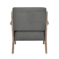 thumbnail image 3 of Lexicon Ollen Fabric Upholstered Accent Chair in Dark Gray, 3 of 4