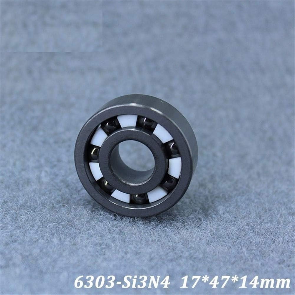 6303 Full Ceramic Bearing 6303CE  17 * 47 * 14 mm Si3N4 Material All Silicon Nitride Ceramic Ball Bearings