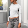 thumbnail image 1 of Camiseta De Verano Camisa de mujer Cami Top Y2K Style Backless Slim Fit Streetwear Suit (Blanco L) Cgtredaw Para estrenar, 1 of 7