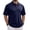 268#Blue, variant on Men's Raglan Short Sleeve Polo Moisture-Wicking Uniform Polo Shirt