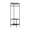 Black, variant on Black Coat Rack Freestanding Closet Organizer Hall Tree With 2 Storage Shelves Corner Storage for Entryway Bedroom 66.9 X 16.9 X 16.9 Inches