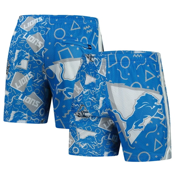 Men's Chubbies Blue Detroit Lions Mesh Shorts