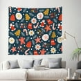 thumbnail image 2 of Daiia Holiday Christmas Cookies Pattern Tapestry 60x51 Inches Wall Hanging Tapestry Artistic Wall Hanging Bedroom Wall Decor Living Room Tapestry Dorm Room Decor, 2 of 9