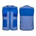 thumbnail image 6 of TOPTIE Adult Mesh Vest Zipper Supermarket Team Volunteer Multi-pocket Uniform Vest, 6 of 7