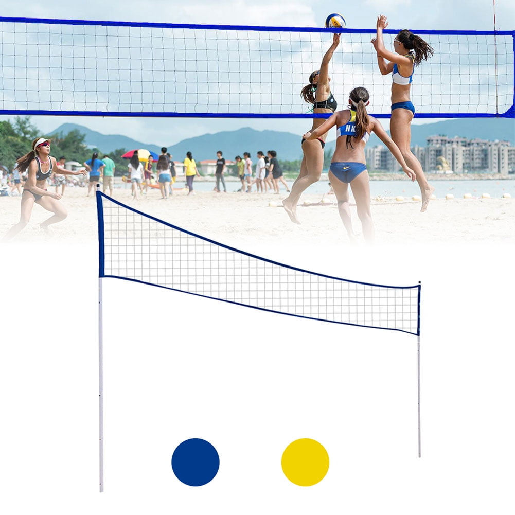 Portable Outdoor Foldable Badminton Tennis Volleyball Set Beach Sport Net 