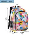 thumbnail image 2 of FORMRS Unisex School Backpack 17" Student Travel Bag with Laptop Compartment, Purple Colorful Circles, 2 of 7