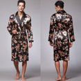 thumbnail image 1 of Ropa de dormir de seda, ropa de dormir de seda helada para hombres, ropa de dormir de manga larga para hombres, batas de baño, ropa para el hogar, 1 of 6
