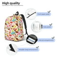 thumbnail image 5 of Daiia Color Donut Vintage Canvas Backpack for Men and Women ,Hiking Backpack,Travel Laptop Bag for School,Large Capacity Backpack, 5 of 8