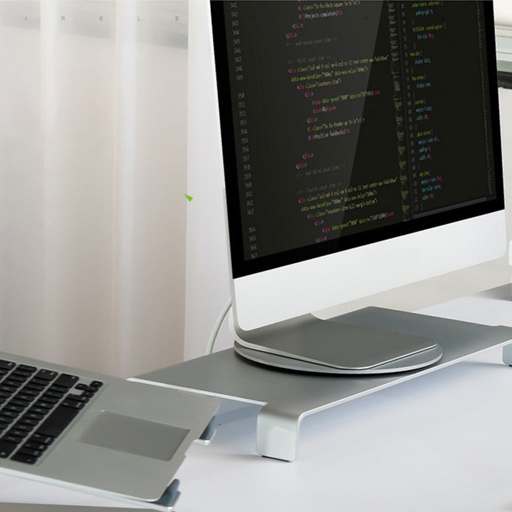 Heavy Duty Swivel Laptop Holder 360˚ Rotation IMac Monitors Aluminum Base Stand