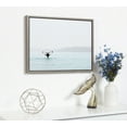 thumbnail image 5 of Kate and Laurel Sylvie Whale Tail in the Ocean Color Photography Framed Canvas Wall Art by Amy Peterson, 18x24 Gray, 5 of 5