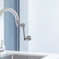 thumbnail image 3 of ifundom Adjustable Sprayer Extender Sink Extender Copper Silver Foldable Design 1Pcs, 3 of 5