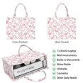 thumbnail image 2 of Large Capacity Tote Bag,Pioneer Flower Floral Print Pattern Handbag Fashion Luxury Tote Bag,15.7"x13"x 5.1" Inches,Laptop Compatible, 2 of 6