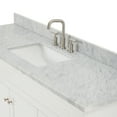 thumbnail image 3 of Ariel Hamlet 67 Inch Single Rectangle Sink Vanity With Carrara White Marble Countertop W/ 0.75 Edge In White, 3 of 11