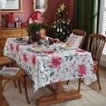thumbnail image 1 of Boovnll Christmas Tablecloth, 59x59" Large Size Christmas Printing Rectangle Table Cloth Table for Holiday Dinner Table Party Decor Supplies, Christmas Decorations, 1 of 1