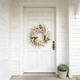 thumbnail image 5 of Spring Tulip Wreath, 13.78in/35cm Artificial Floral Door Hanging Wreath, Seasonal Rattan Wall Decor, Faux Tulip Garland for Home, Christmas, Porch, Wall & Holiday Decoration, A, 5 of 7