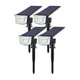 thumbnail image 1 of Trajes de lámpara al aire libre Irfora 4PCS Foco solar LED Ajustable 2 en 1 Luces de estaca de paisaje Luz de pared Luces impermeables al aire libre para boda Fiesta Patio Pasarela Lámpara de decorac, 1 of 7