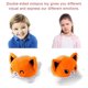 thumbnail image 2 of Peluche reversible de perro. Animal de peluche reversible. Juguetes de peluche con el estado de ánimo. Doble cara. ¡Muestra tu estado de ánimo! Blanco y negro, naranja, 2 of 3
