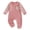 Pink, variant on YDFCWXW Baby Boy Girl Checkerboard Jumpsuit Long Sleeve Pocket Onesie Bodysuit (Beige, 6-12 Months)