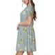 thumbnail image 2 of Easygdp Baby Elephant Giraffe para Vestido Transpirable de Mujer, Vestido Suelto de Manga Corta con Pliegues y Bolsillos para el Verano, 2 of 6