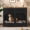 Black + Brown + Iron + MDF, variant on 43.3" Farmhouse Dog Crate Furniture, Wooden Dog Kennel with 2 Storage Drawers and Rotating Food Bowls, Secure Metal Bar Crate for Large & Medium Dogs, Indoor Dog Crate Side Table, Black and Brown