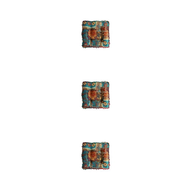 Billuyoard Cojín Reversible Estilo Boho - Cómodo De Llevar Y Tejido Transpirable Al Aire Libre Cuadrado Azul(40cm) Type1 NO1