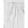 thumbnail image 5 of Womens Premium Linen Blend Shorts Knee Length Comfy Ultra Soft Deep Pocket Detail Bermuda Short, 5 of 7