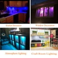thumbnail image 6 of RGB Color Changing LED Under Cabinet Lights Kit - Slim Aluminum Multi-Color Puck Lights for Kitchen Counter, Furniture, and Holiday Decor (Set of 4), 6 of 9