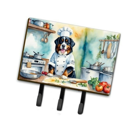 Bernese Mountain Dog The Chef Leash or Key Holder 6 in x 9 in