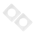 thumbnail image 1 of tamizeot 2x Plaque de Renforcement de Porte Support de Bouton de Porte Plaque de Fixation Poignée Blanche, 1 of 6