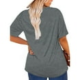 thumbnail image 3 of Anbech Merry Christmas Plus Size Shirts for Women Oversized T-Shirt Graphic Chrsitmas Tees Short Sleeve, 3 of 10