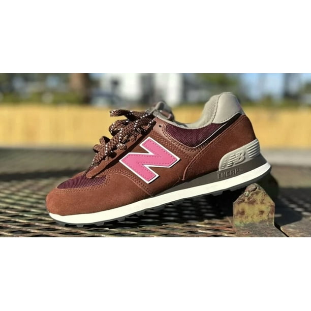 New Balance 574 Men’s Size 10 Casual Shoe Brown White Trainer Fashion Sneaker