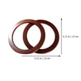 thumbnail image 2 of KAKOWELY Wooden Ring for DIY Handbag Handles Craft Projects with Smooth Surface Coffee Color 2 Pieces,5.12"X5.12"X0.39", 2 of 4