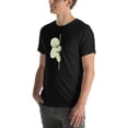 thumbnail image 4 of Funny Smiski Character Shirt – Glow in the Dark Kawaii Tee Unisex Fit (Black, XS), 4 of 6