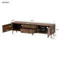 thumbnail image 4 of TV Stand with 2 Drawers | Fits 80'' TVs in Living Spaces | MDF and Solid Wood for Long - lasting Use | Reduces Cable Mess, 4 of 6