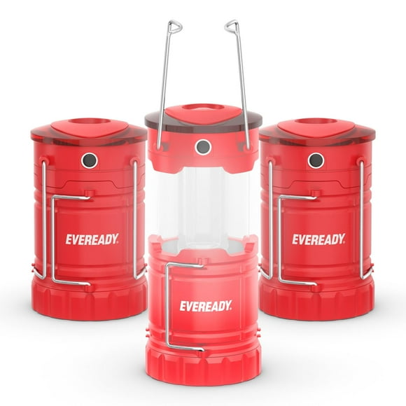 Farol de camping Eveready LED 360 PRO, paquete de 3 con pilas