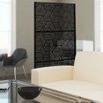thumbnail image 6 of Wildnix Stylish Patio Privacy Screen with Rhombic Pattern, Freestanding, Black Galvanized Steel Design, Ideal for Indoor or Outdoor Spaces, 6 of 6