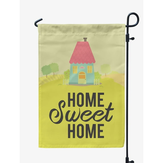 Printtoo Tan Home Sweet Home Garden Summer 12.5""x18"" Double SidedFlags CampsiteFlag Camping Flags