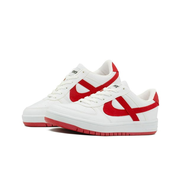 Tenis Panam Para Caballero Casuales Urbano Blanco/Rojo 29