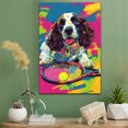thumbnail image 2 of English Springer Spaniel Dog Stretched Canvas Size 8x12 Tennis Canvas – Cute English Springer Spaniel Canvas Wall Art of Puppy Playing Tennis, Perfect for Dog and Sports Fans, 2 of 5