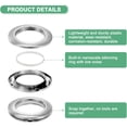 thumbnail image 2 of 50 Pack Curtain Grommets 1.5 Inch Inner Diameter Plastic Rings Clip Eyelet Nanoscale Low Noise Roman Ring, 2 of 4